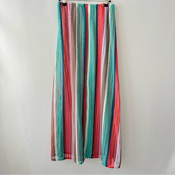 Isabella Rose NWT Toulouse Long High Slit Skirt Swim Cover Up Crochet Size M/L - Picture 9 of 10